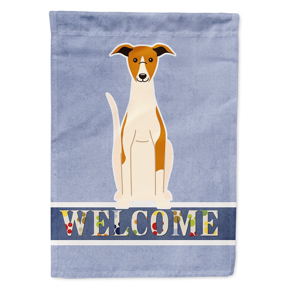Whippet Welcome Flag Canvas House Size