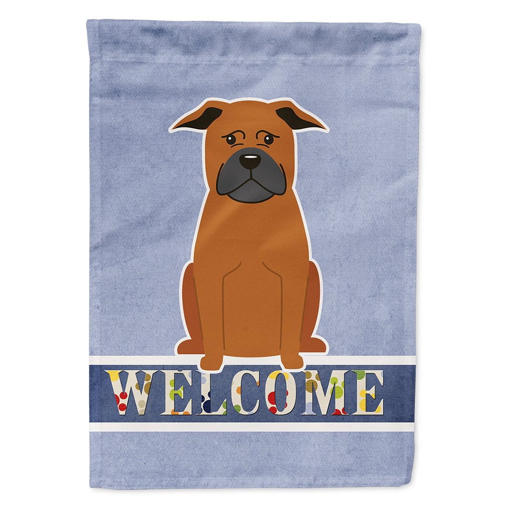 BB5692CHF Chinese Chongqing Dog Welcome Flag Canvas House Size