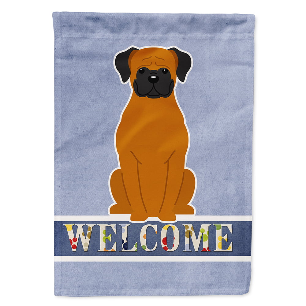 Fawn Boxer Welcome Flag Canvas House Size