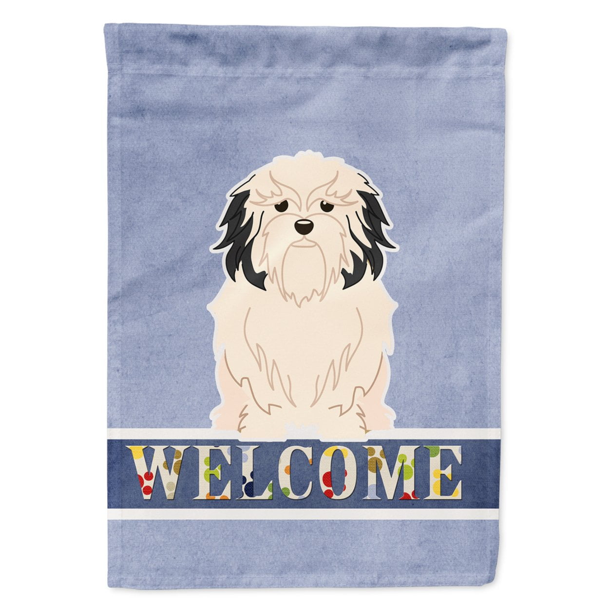 Lowchen Welcome Garden Size Flag