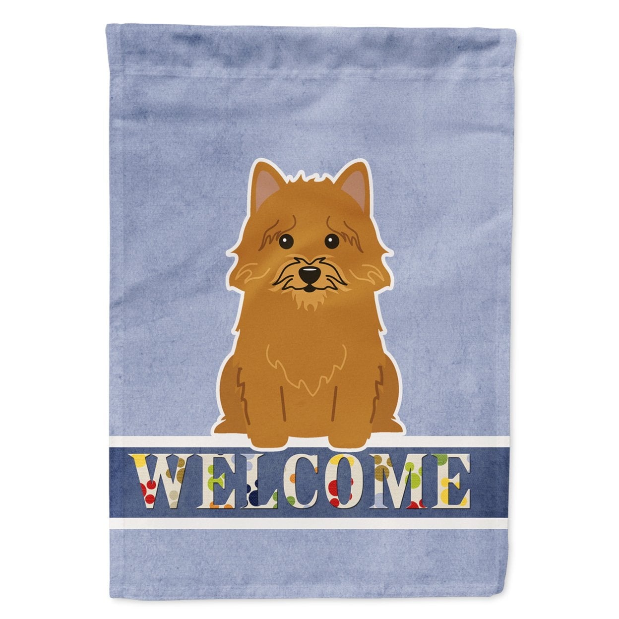 Norwich Terrier Welcome Garden Size Flag