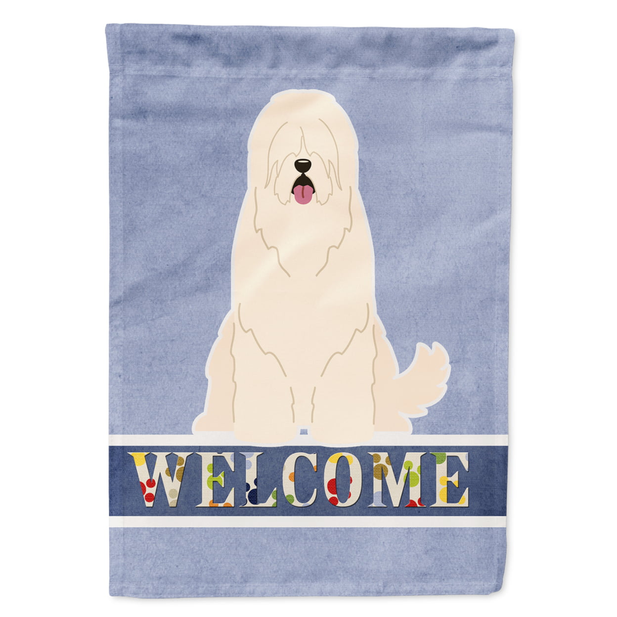 South Russian Sheepdog Welcome Garden Size Flag