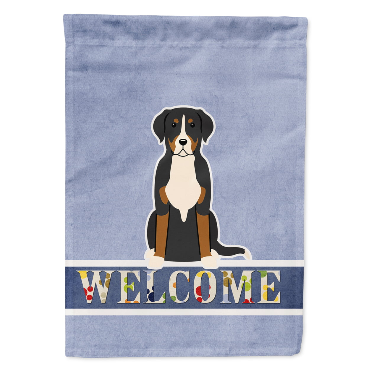 Greater Swiss Mountain Dog Welcome Garden Size Flag
