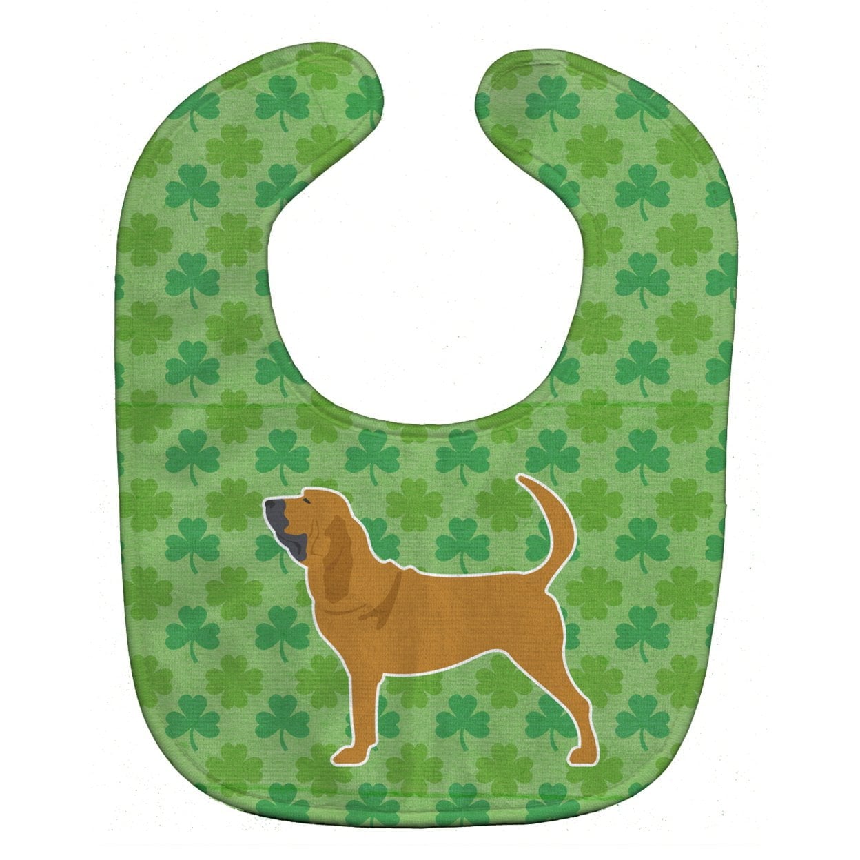 Bloodhound Shamrocks Baby Bib