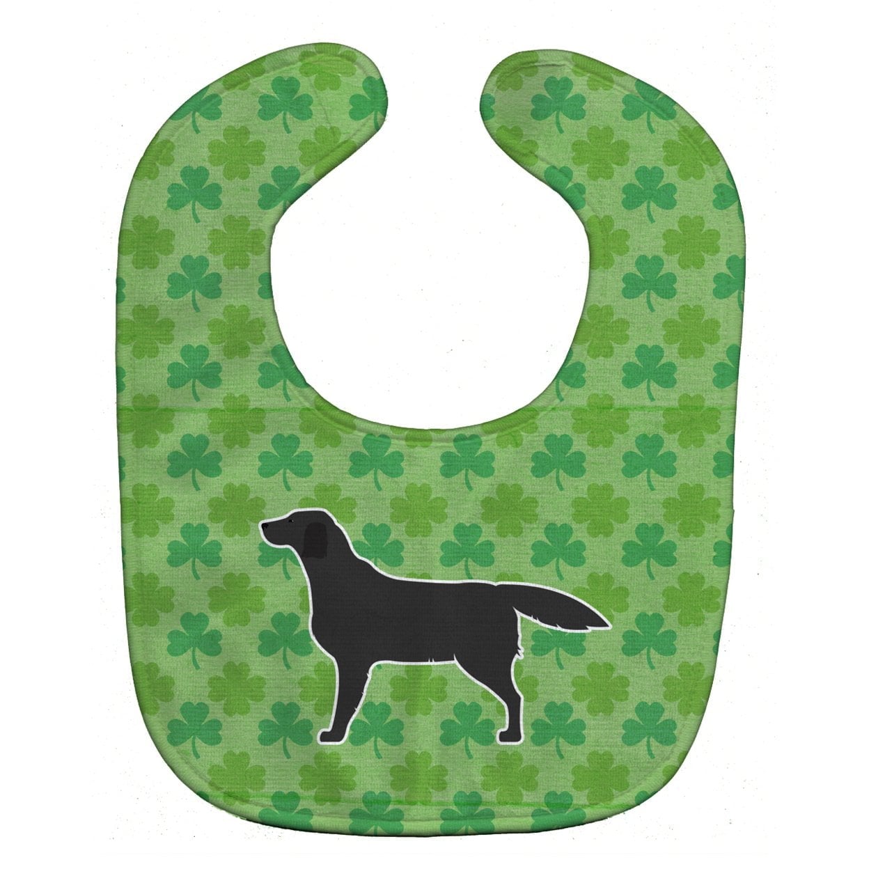 Black Labrador Retriever Shamrocks Baby Bib
