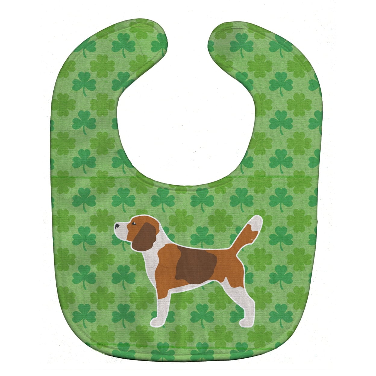 Beagle Shamrocks Baby Bib
