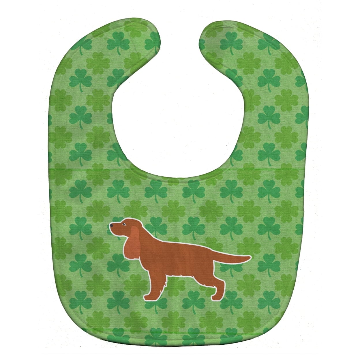 English Cocker Spaniel Shamrocks Baby Bib