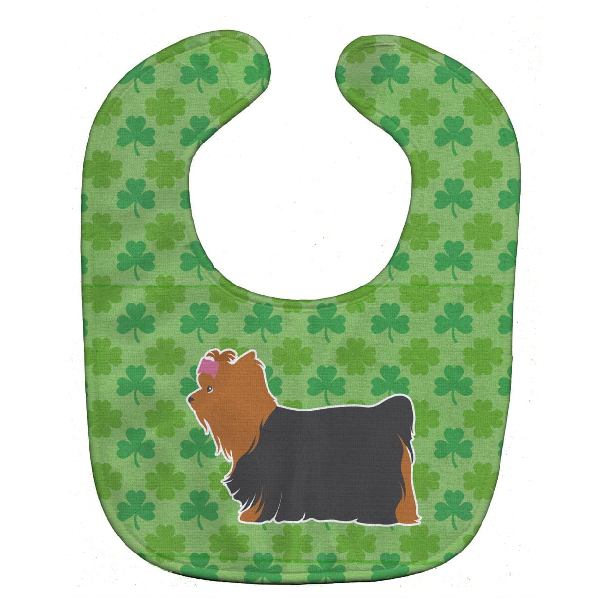 Yorkshire Terrier Yorkie Shamrocks Baby Bib