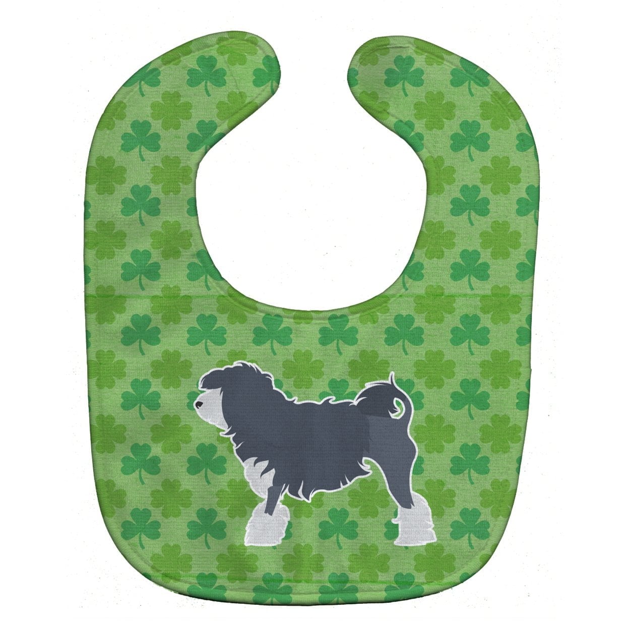 BB6440BIB Lowchen Shamrocks Baby Bib