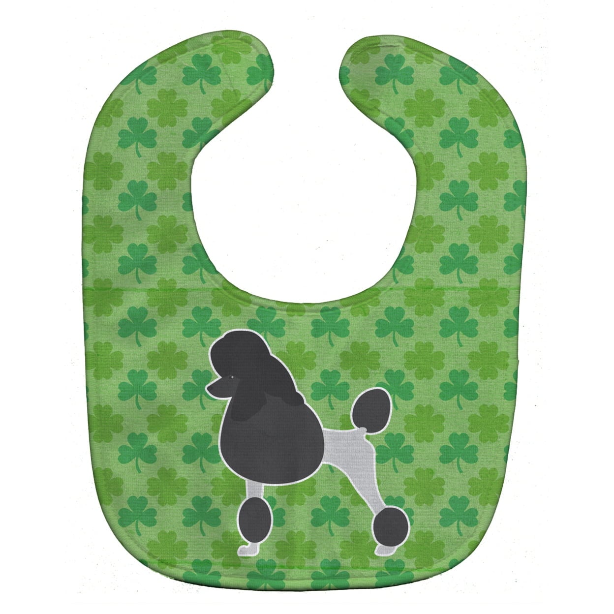 BB6444BIB Poodle Shamrocks Baby Bib