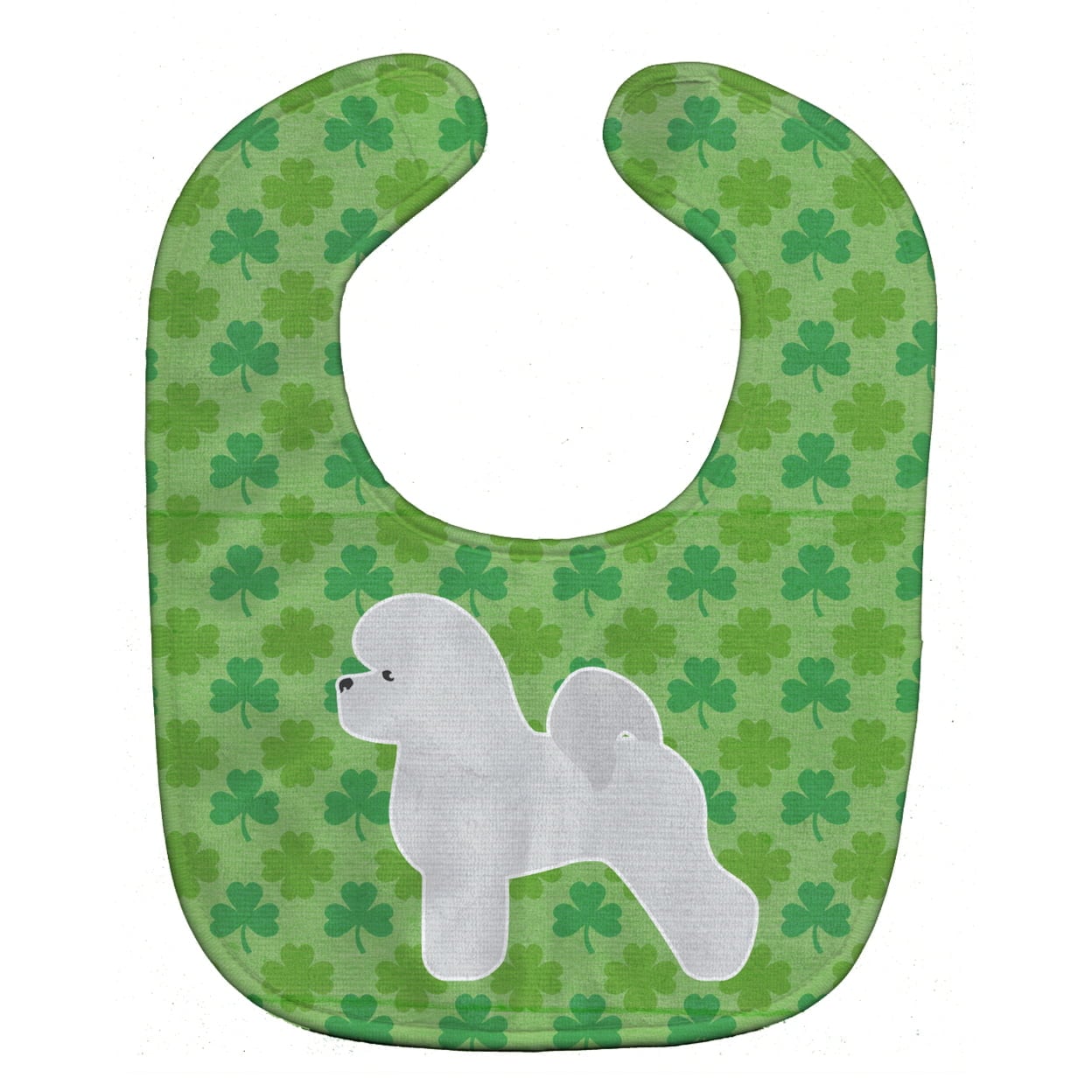 BB6450BIB Bichon Frise Shamrocks Baby Bib