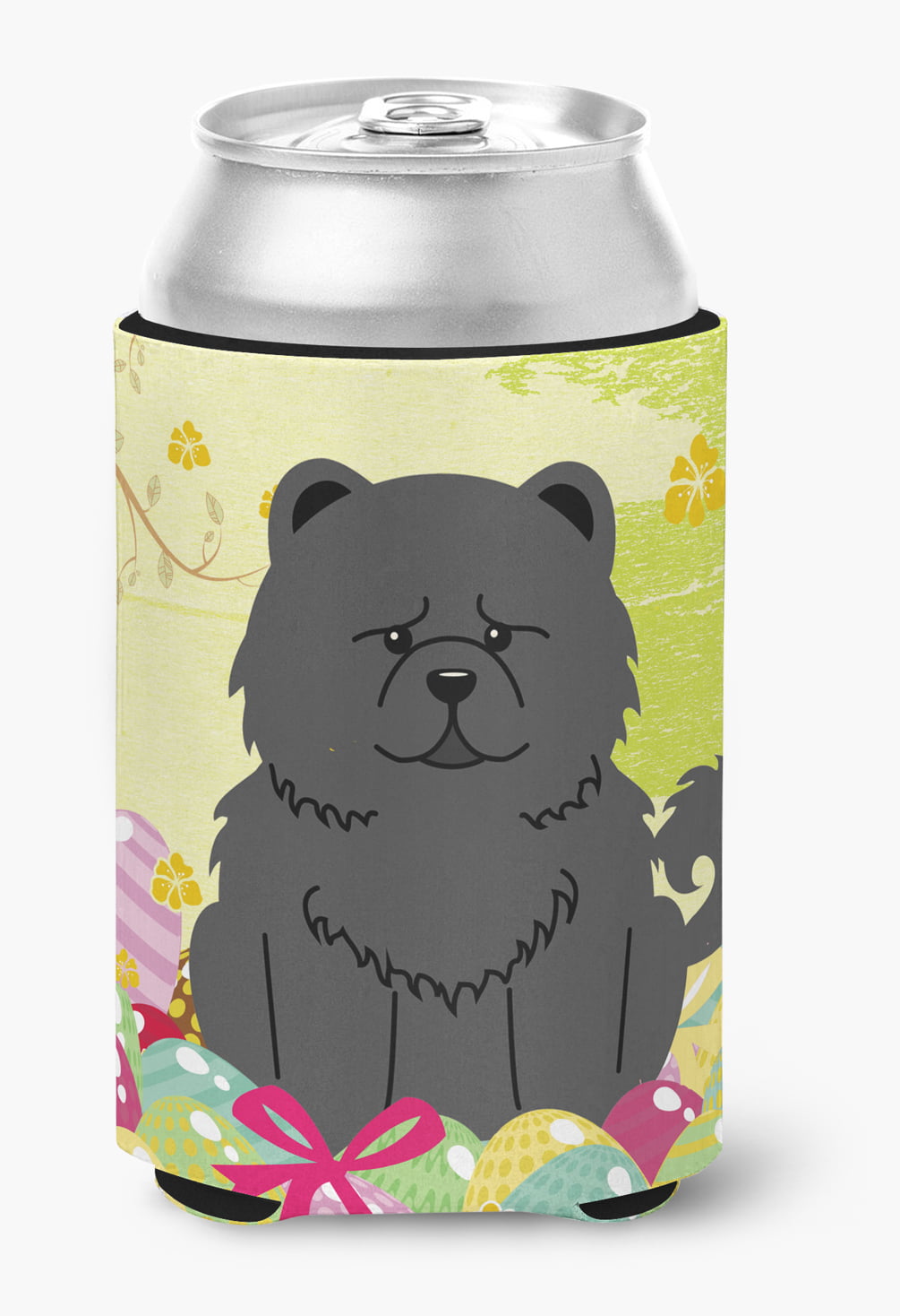 Easter Eggs Chow Chow Black Can or Bottle Hugger
