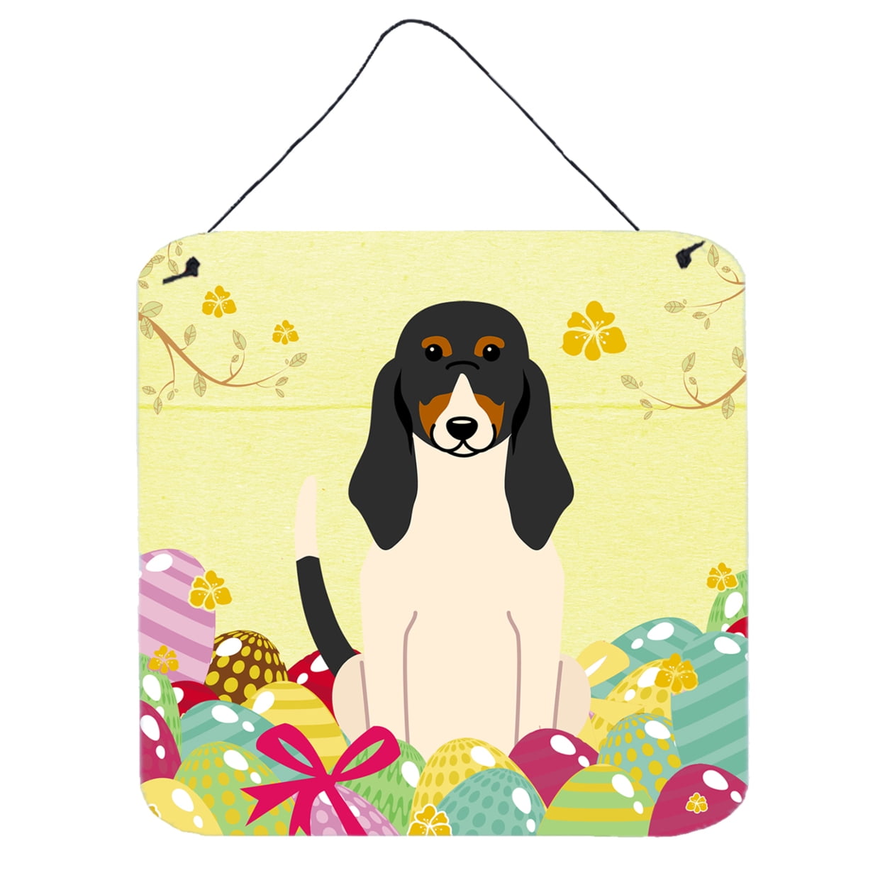 Easter Eggs Swiss Hound Wall or Door Hanging Prints