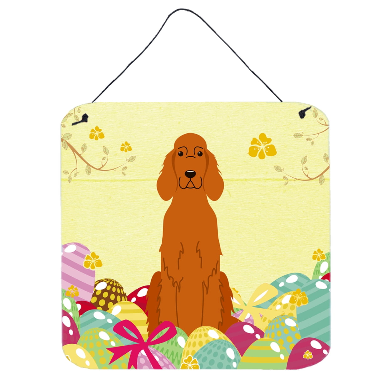 Easter Eggs Irish Setter Wall or Door Hanging Prints