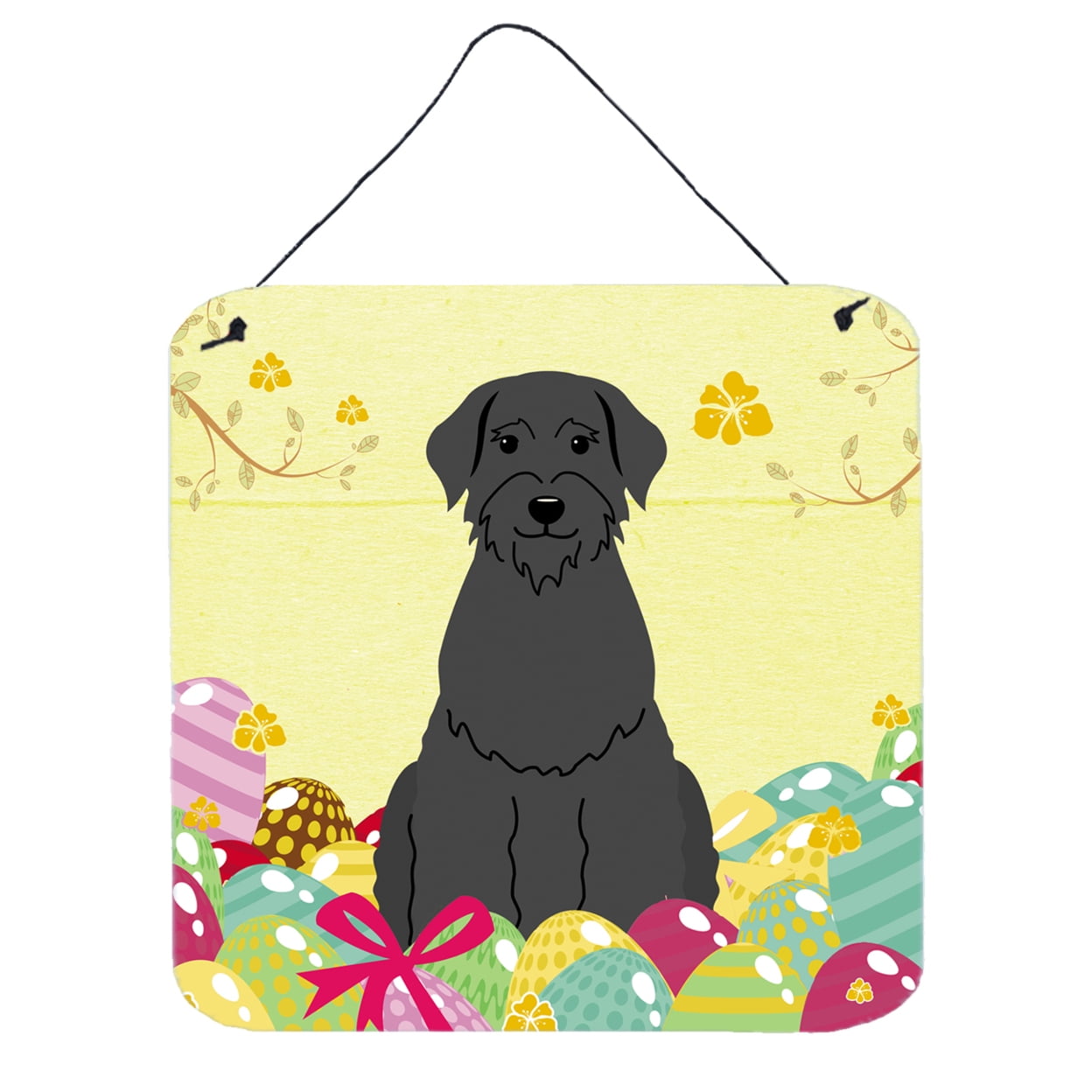 Easter Eggs Giant Schnauzer Wall or Door Hanging Prints