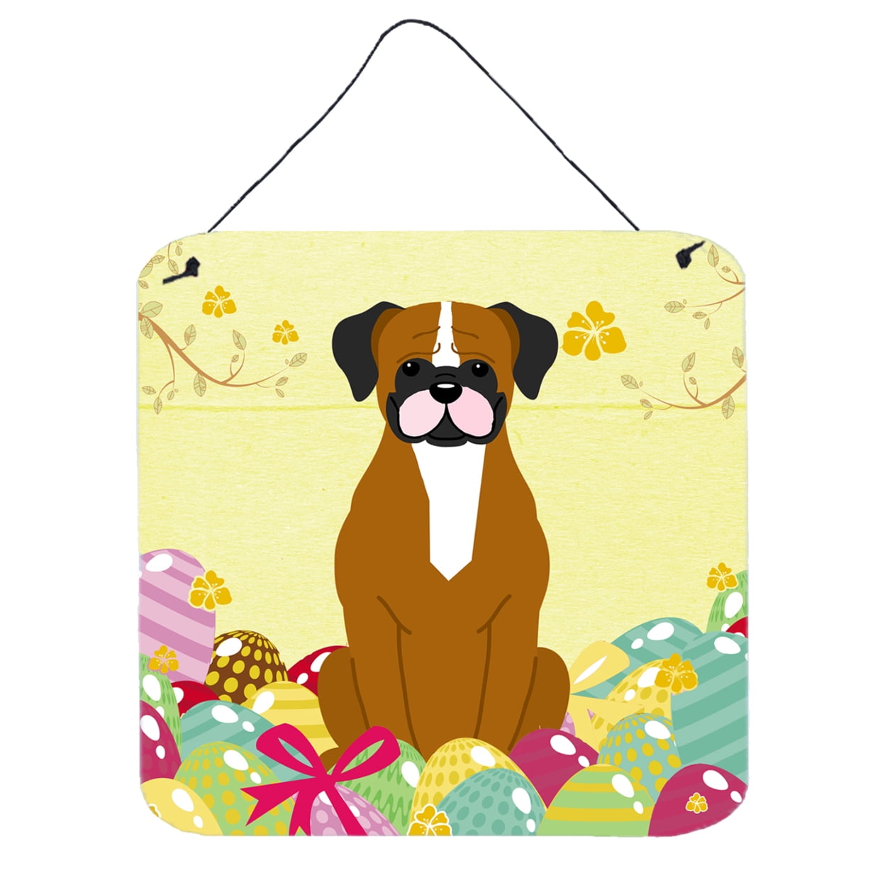 BB6116DS66 Easter Eggs Flashy Fawn Boxer Wall or Door Hanging Prints