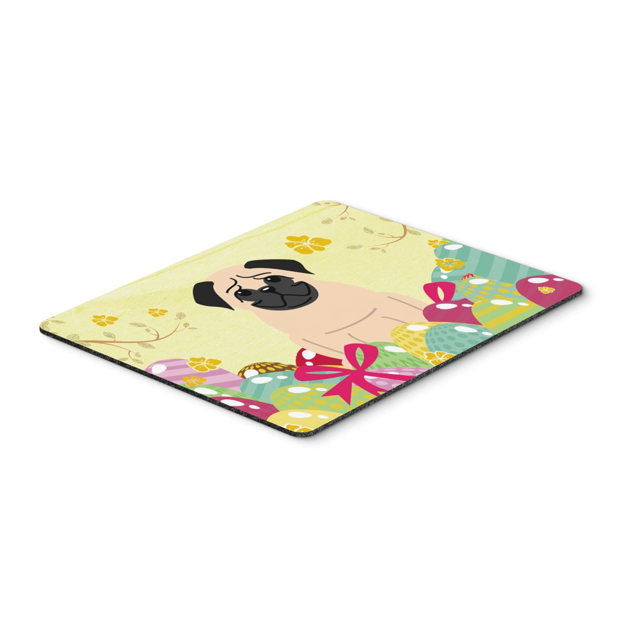 BB6008MP Easter Eggs Pug Fawn Mouse Pad, Hot Pad or Trivet