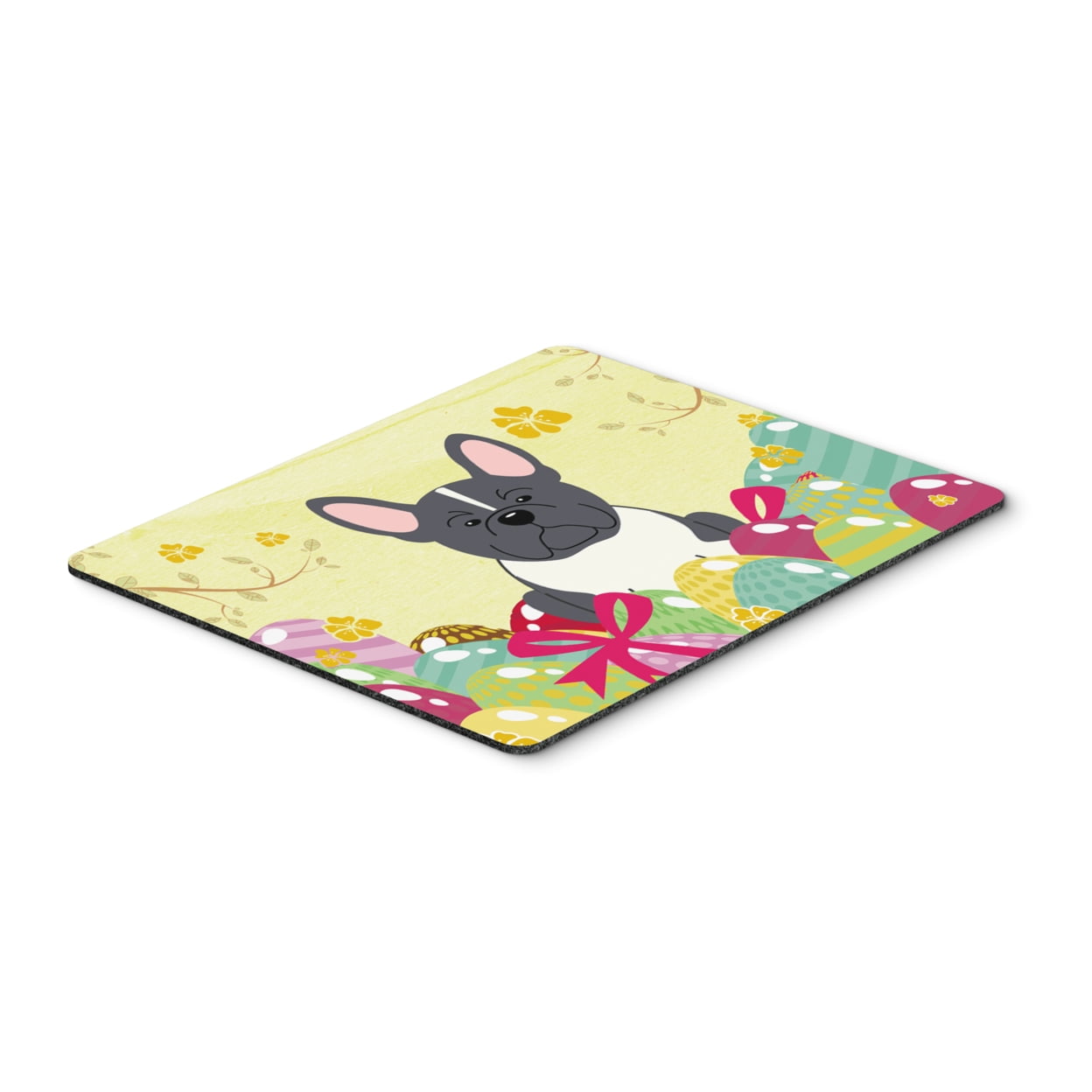 BB6012MP Easter Eggs French Bulldog Black & White Mouse Pad, Hot Pad or Trivet
