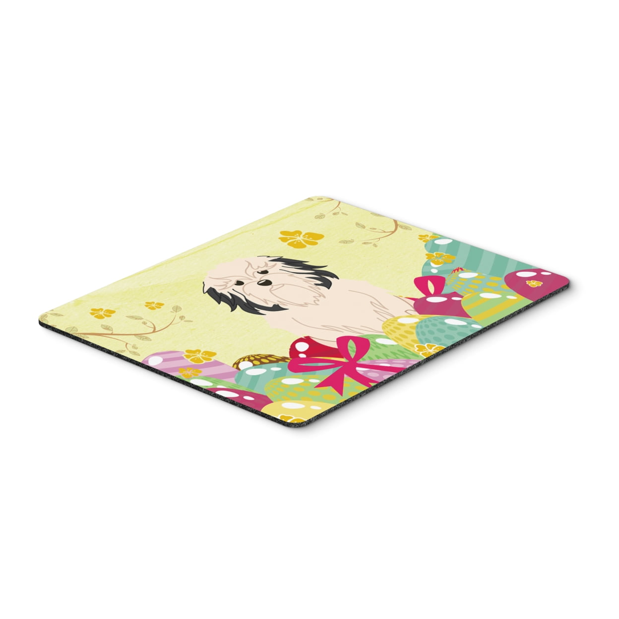 Easter Eggs Lowchen Mouse Pad, Hot Pad or Trivet