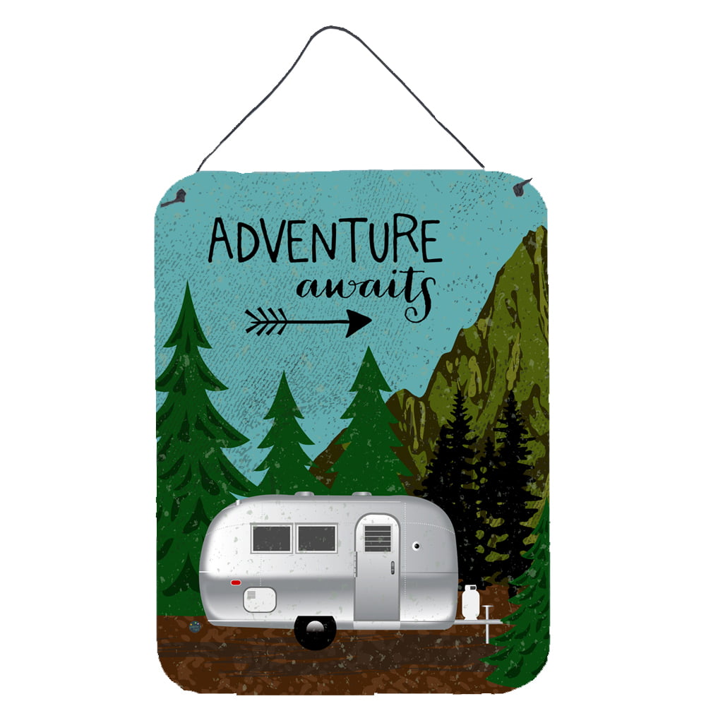VHA3022DS1216 Airstream Camper Adventure Awaits Wall or Door Hanging Prints -  Carolines Treasures