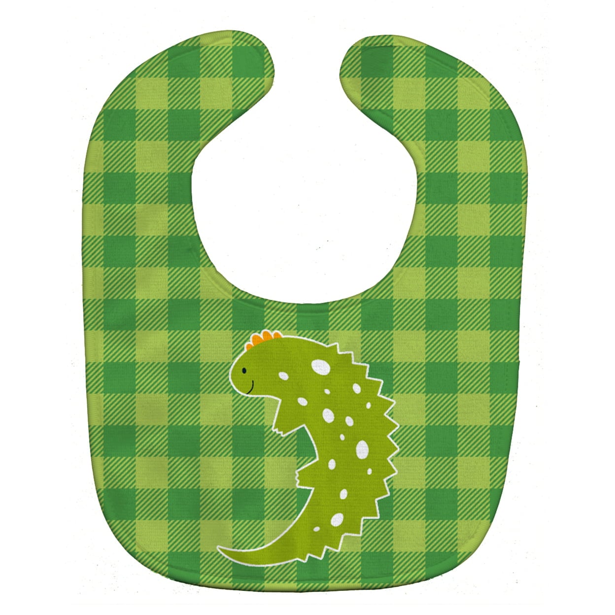 BB6748BIB Lizard on Plaid Baby Bib
