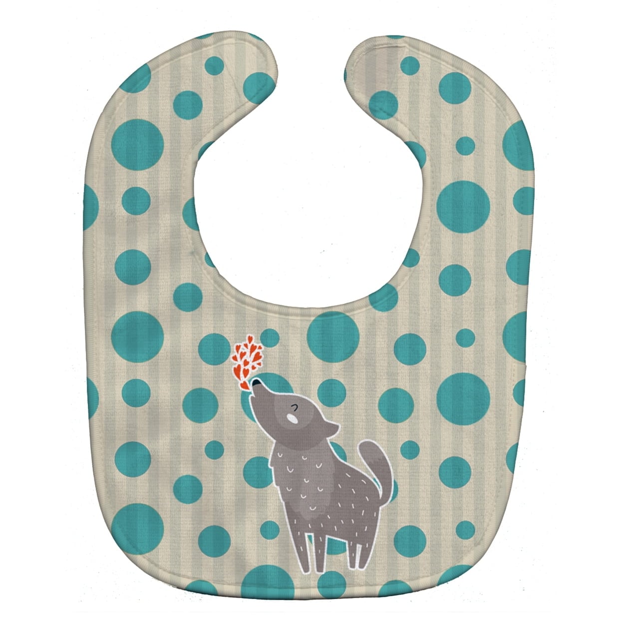 Wolf Love Baby Bib