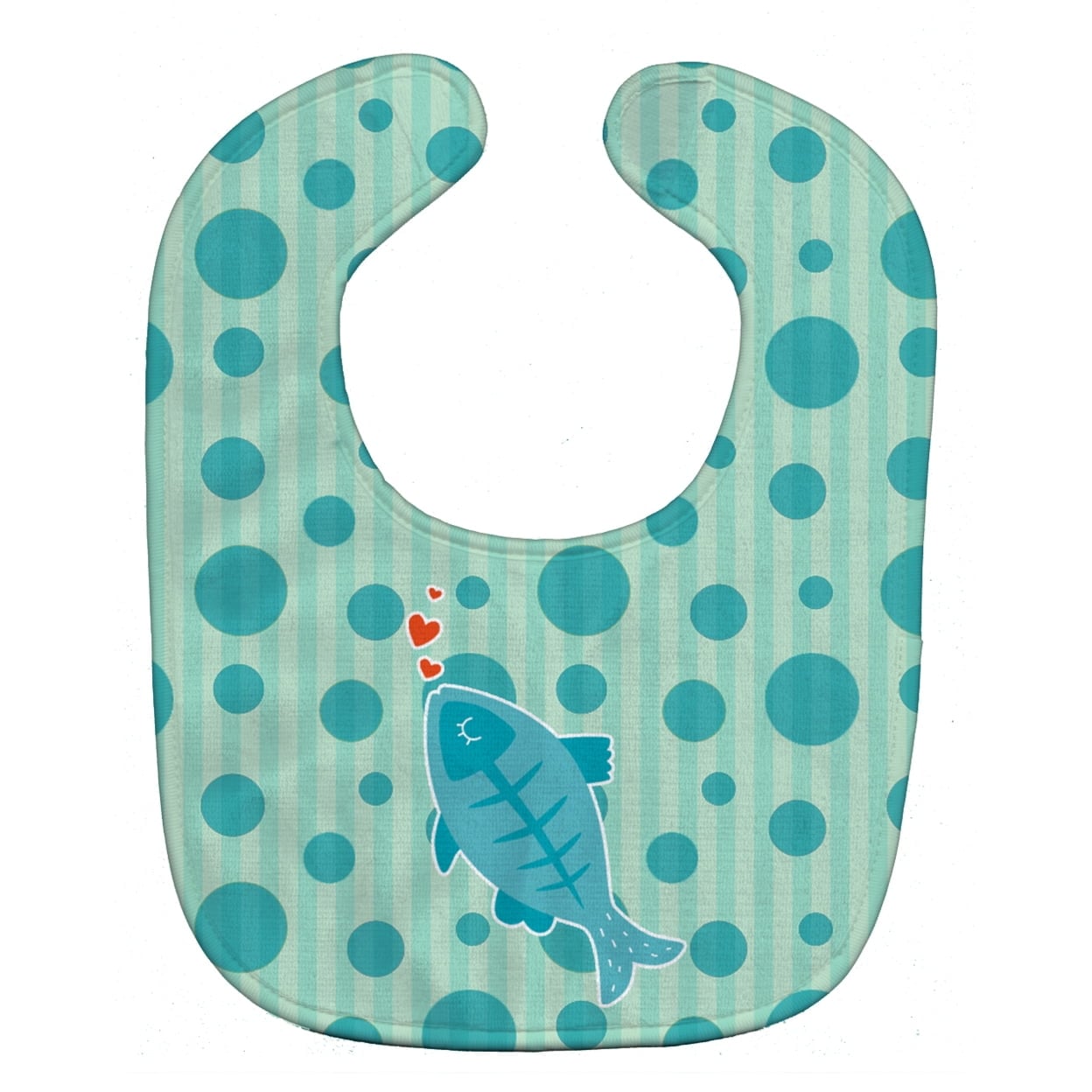 Polkadot Fish Baby Bib