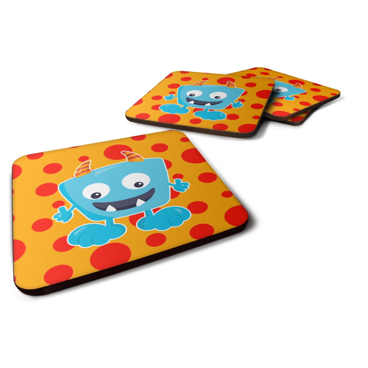 Little Monster Aquadevil Foam Coasters - Set of 4