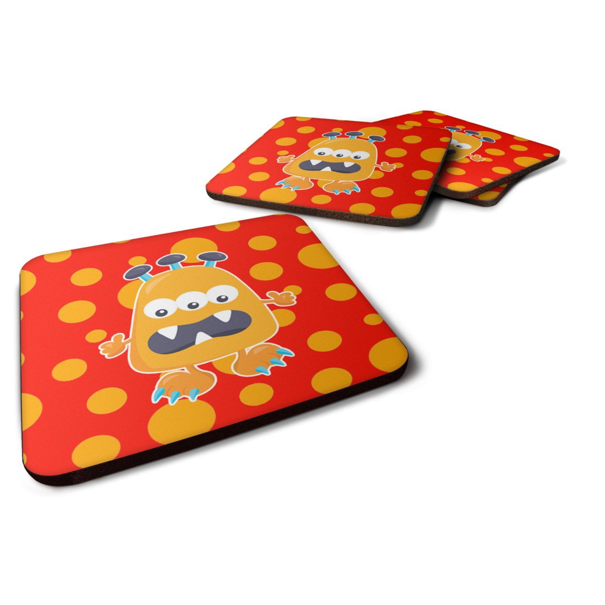 Little Monster Visonator Foam Coasters - Set of 4