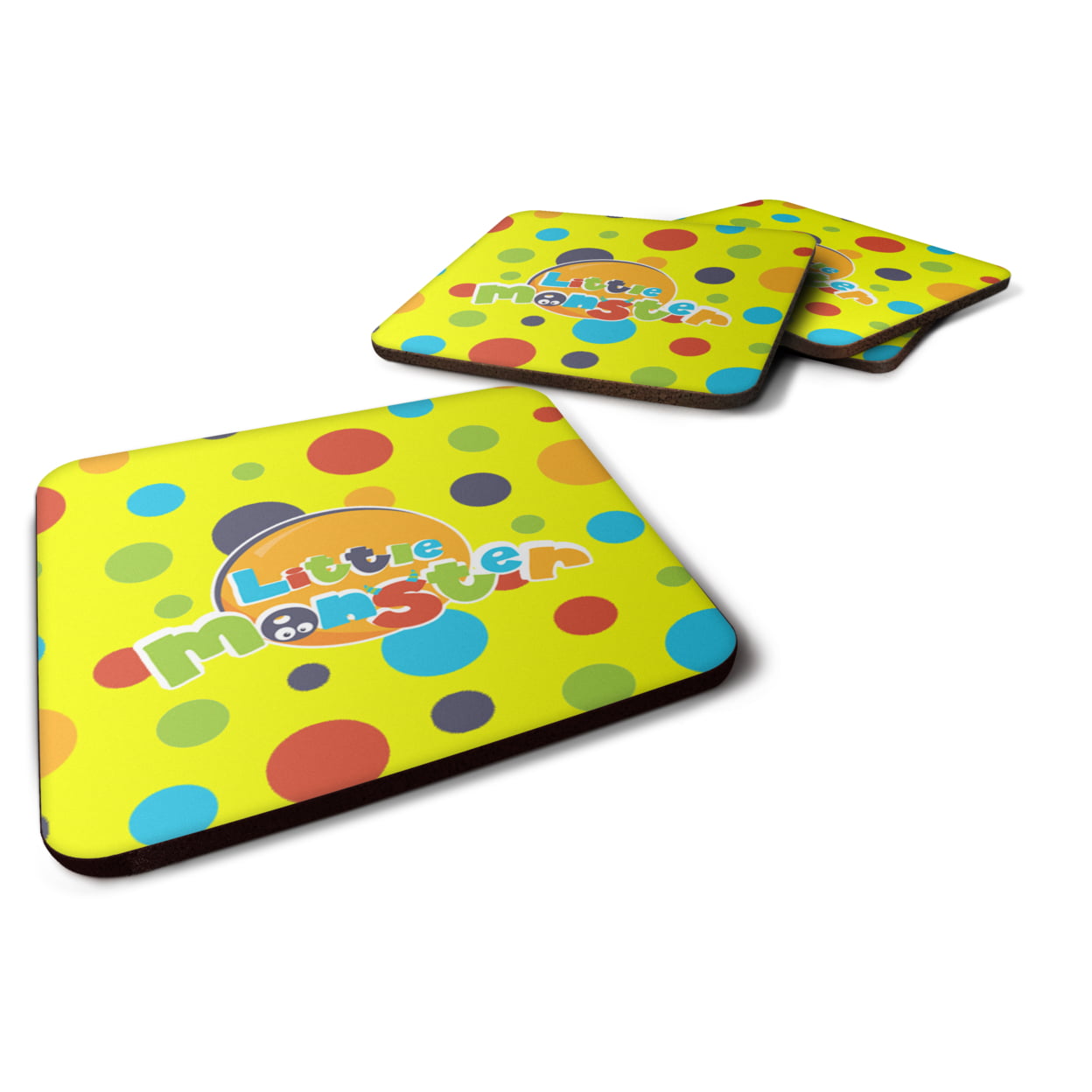 Little Monster Foam Coasters - Set of 4