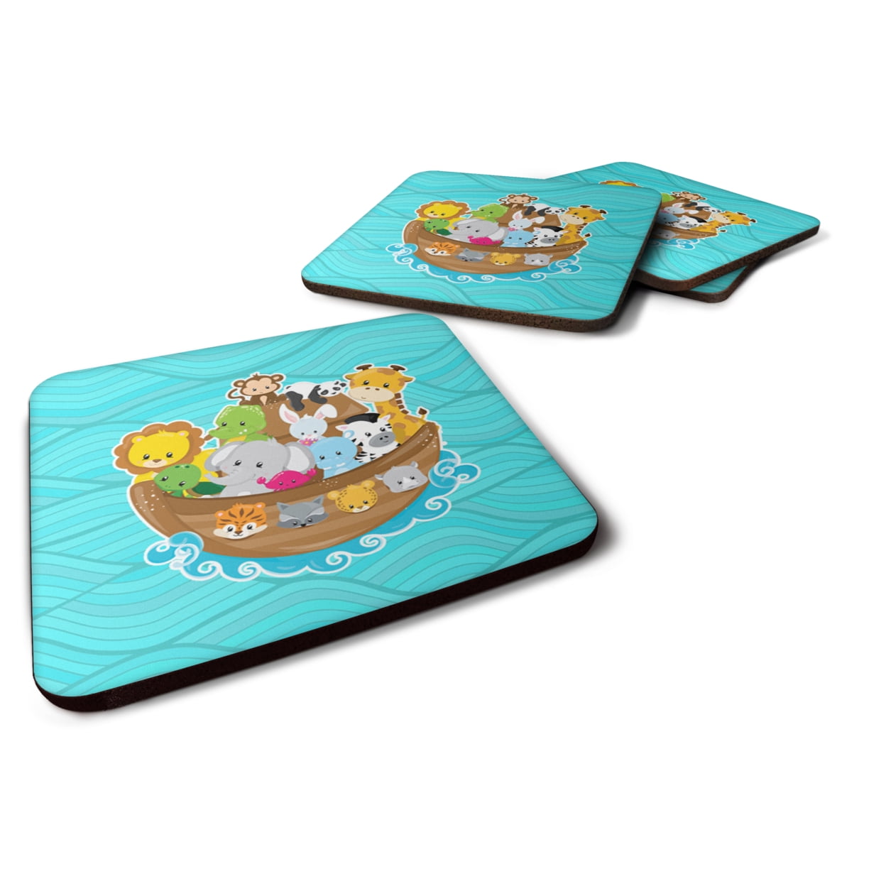 Noahs Ark Foam Coasters - Set of 4