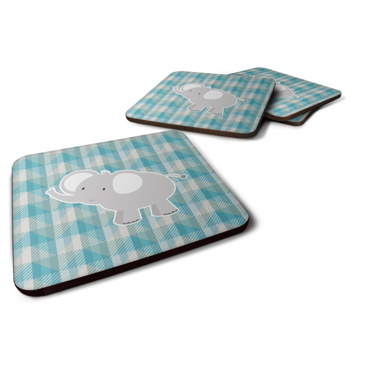 BB7022FC Elephant Foam Coasters - Set of 4
