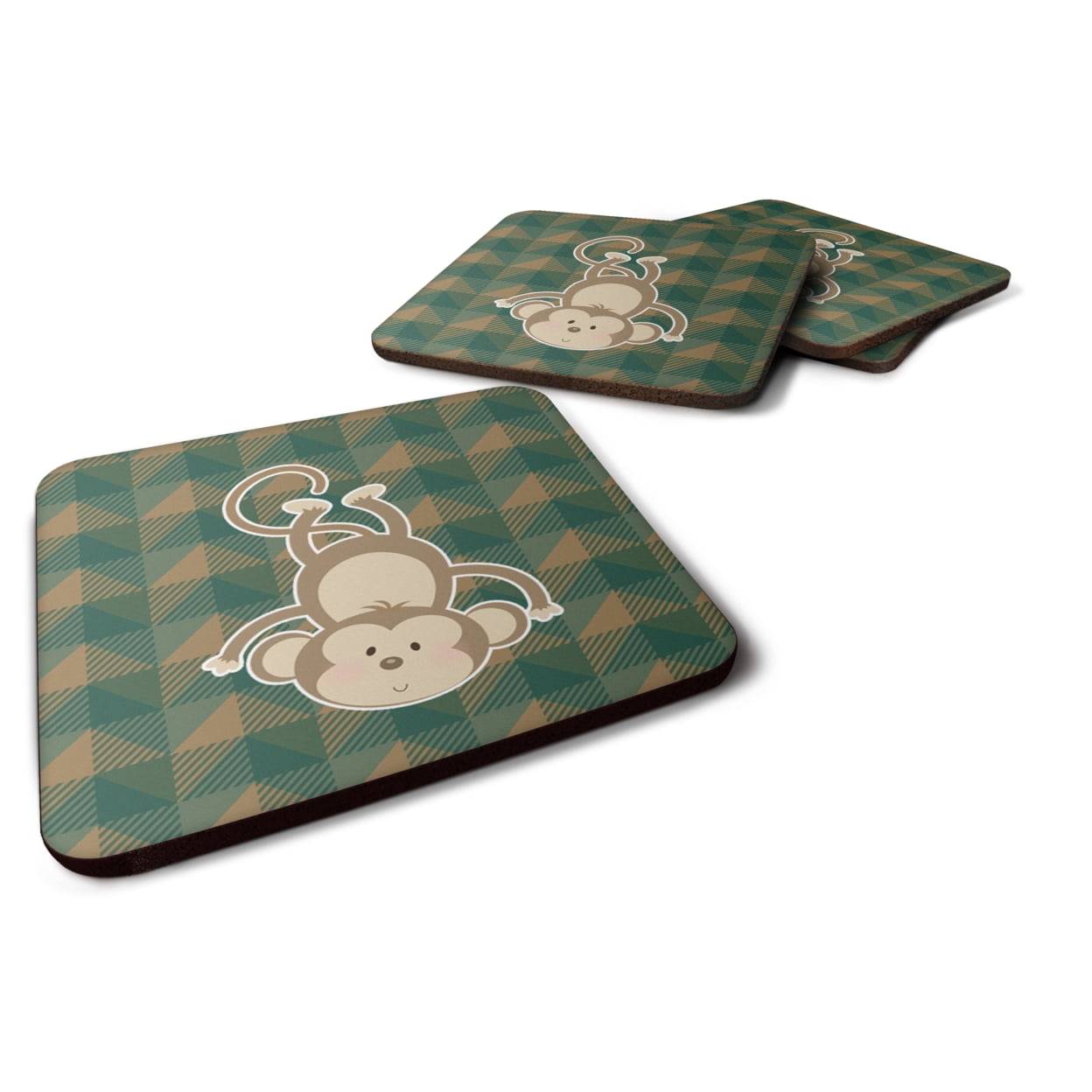 Monkey Foam Coasters - Set of 4