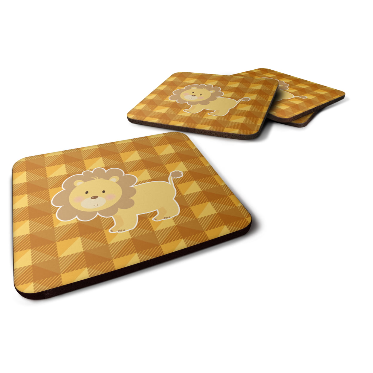 BB7032FC Lion Foam Coasters - Set of 4
