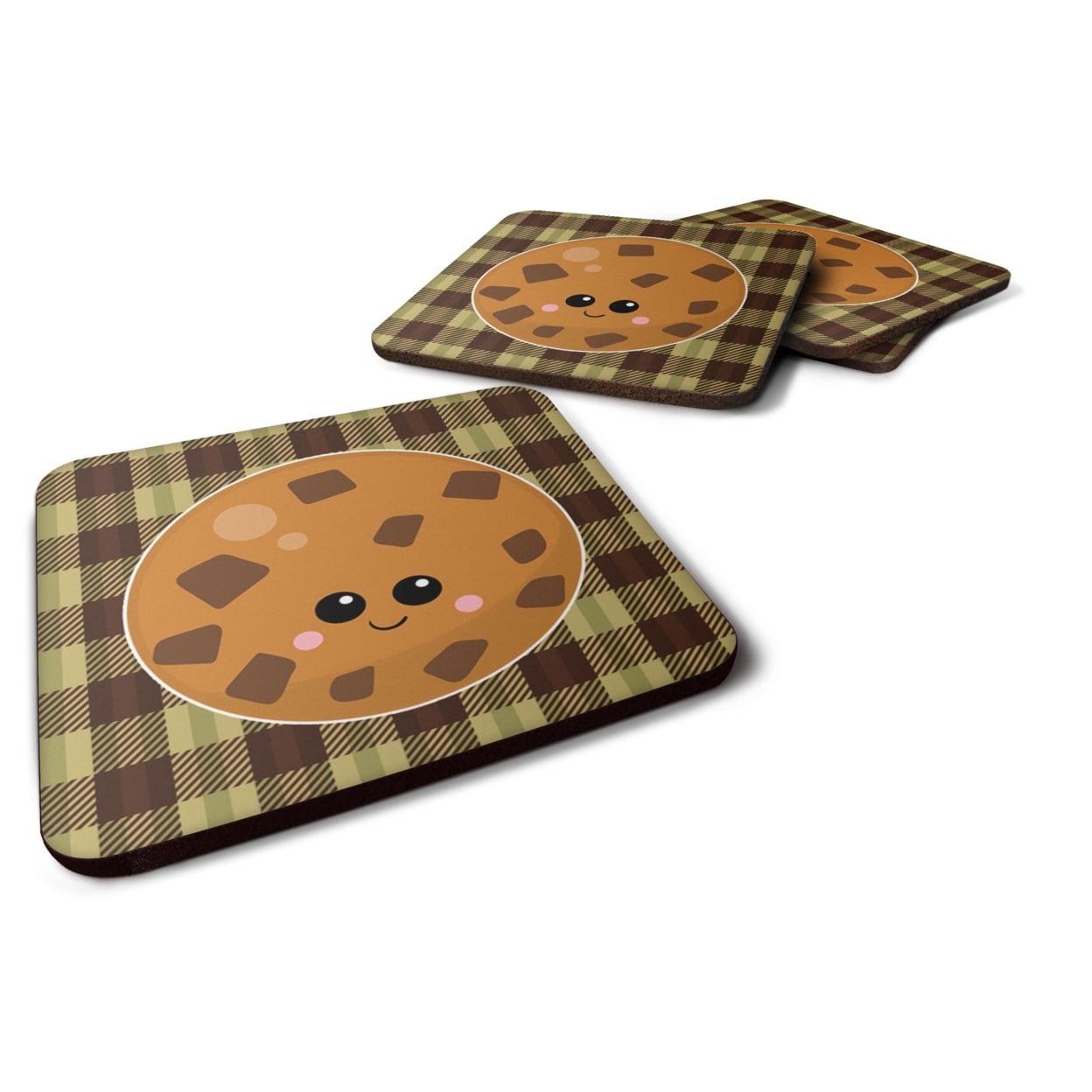 Cookie Face Foam Coasters - Set of 4