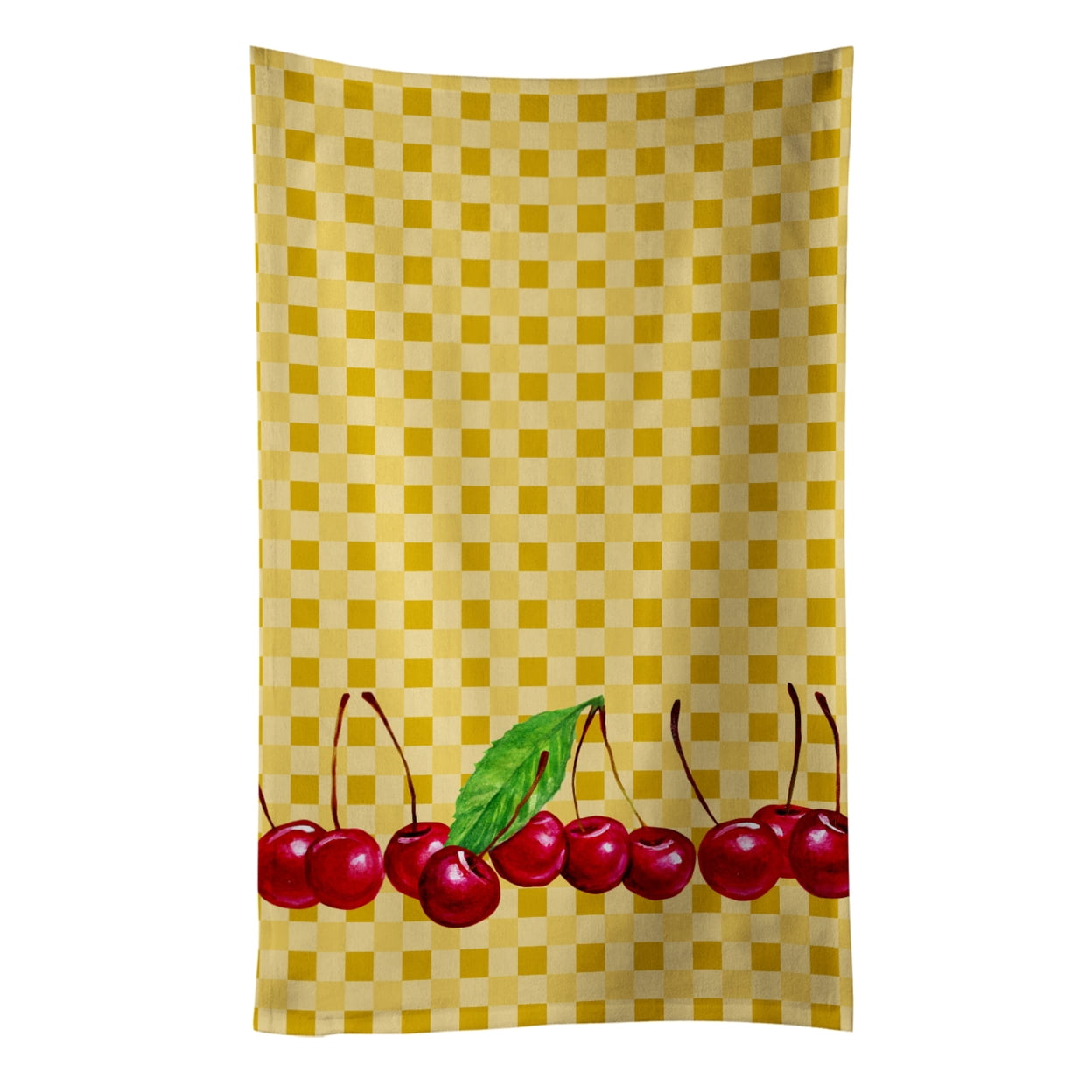 Picture of Carolines Treasures BB7168KTWL Cherries on Basketweave Kitchen Towel