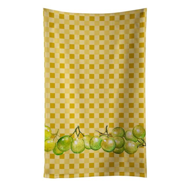 Picture of Carolines Treasures BB7171KTWL White Grapes on Basketweave Kitchen Towel
