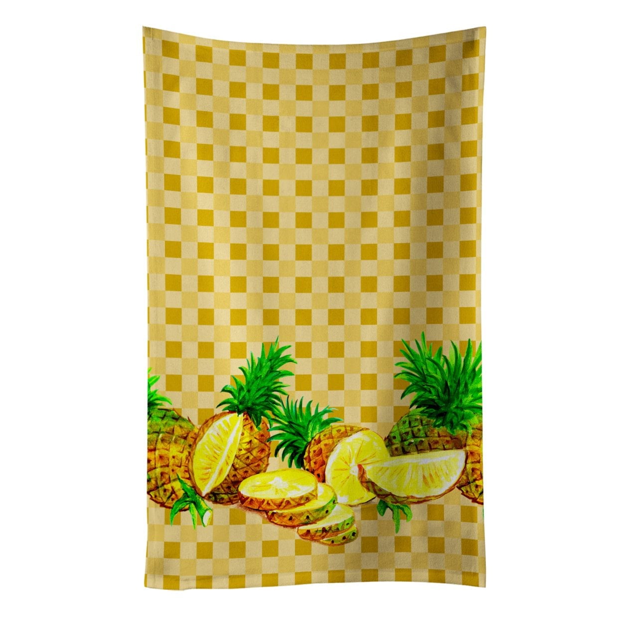 Picture of Carolines Treasures BB7180KTWL Pineapples on Basketweave Kitchen Towel