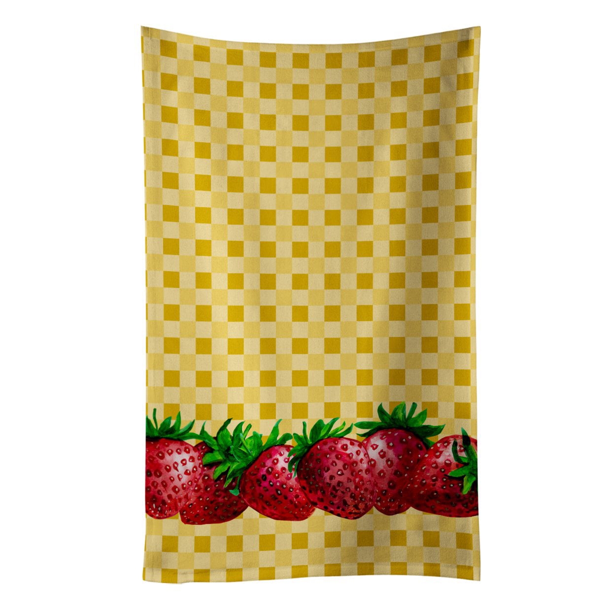 Picture of Carolines Treasures BB7182KTWL Strawberries on Basketweave Kitchen Towel