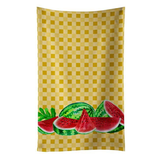Picture of Carolines Treasures BB7183KTWL Watermelon on Basketweave Kitchen Towel