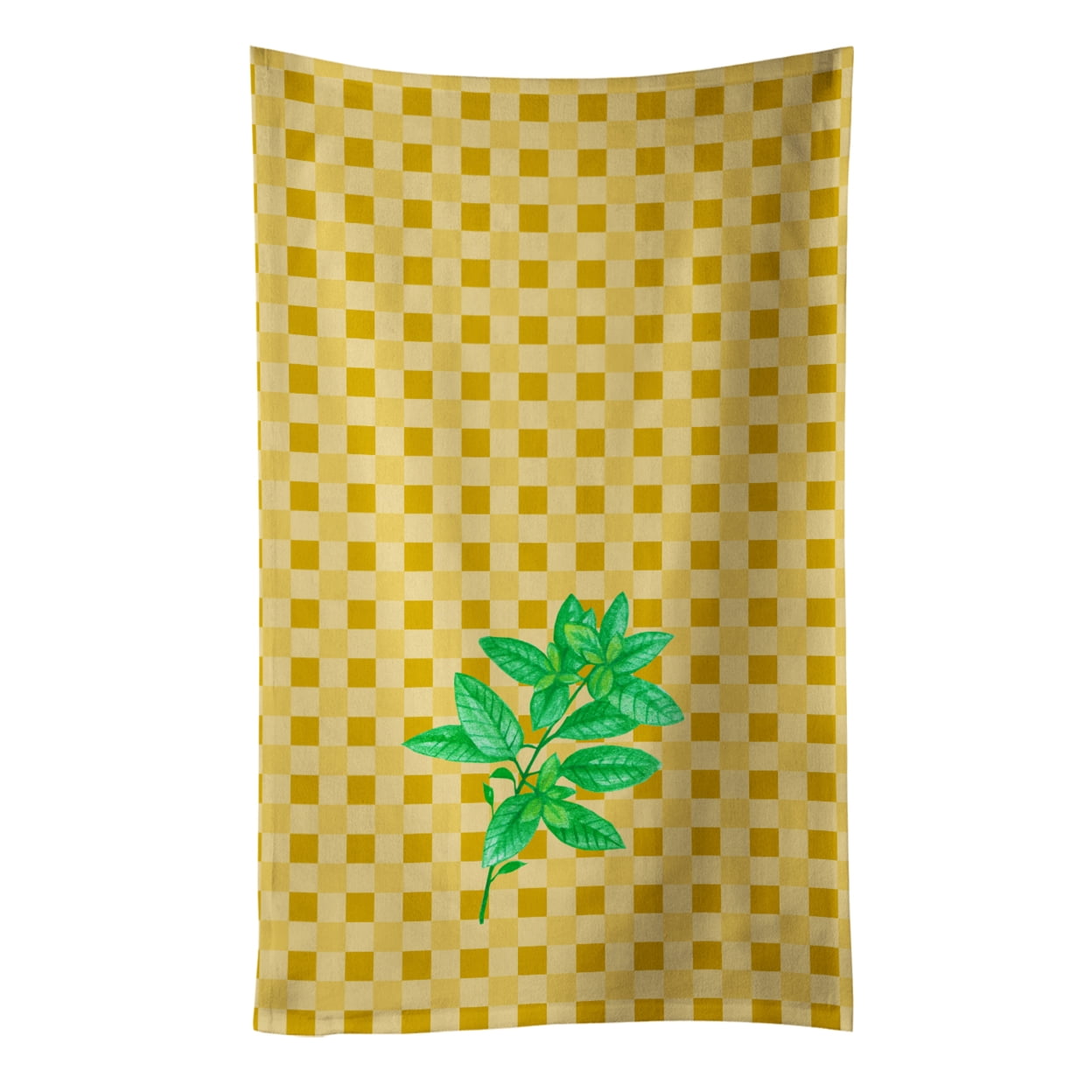 Picture of Carolines Treasures BB7184KTWL Basil on Basketweave Kitchen Towel