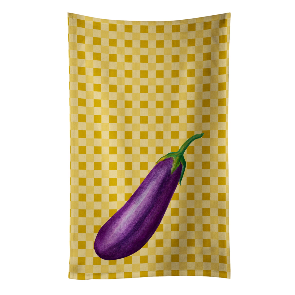 Picture of Carolines Treasures BB7200KTWL Eggplant on Basketweave Kitchen Towel