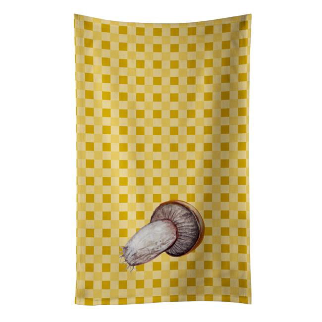 Picture of Carolines Treasures BB7212KTWL Rotkappe Mushroom on Basketweave Kitchen Towel