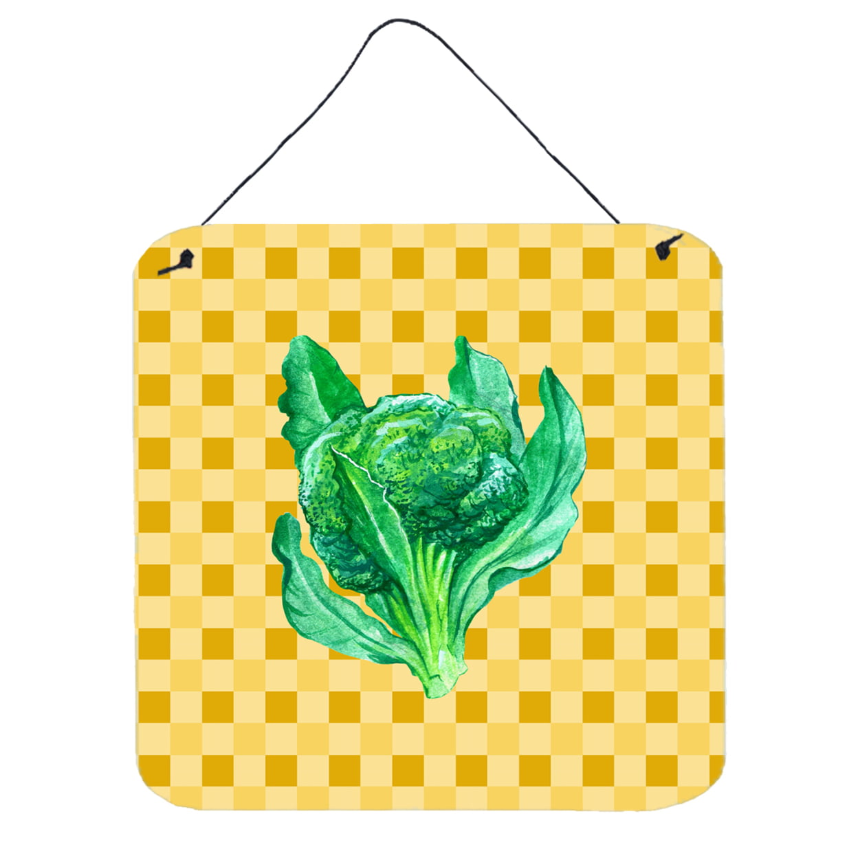 Broccoli on Basketweave Wall or Door Hanging Prints