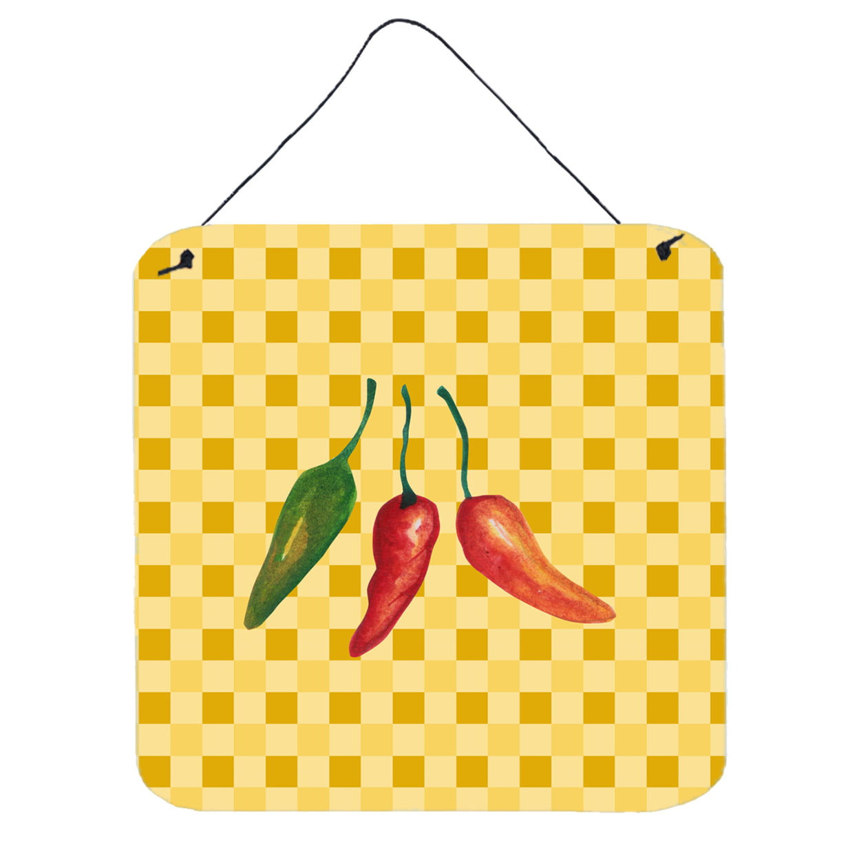 Cayenne Pepper on Basketweave Wall or Door Hanging Prints