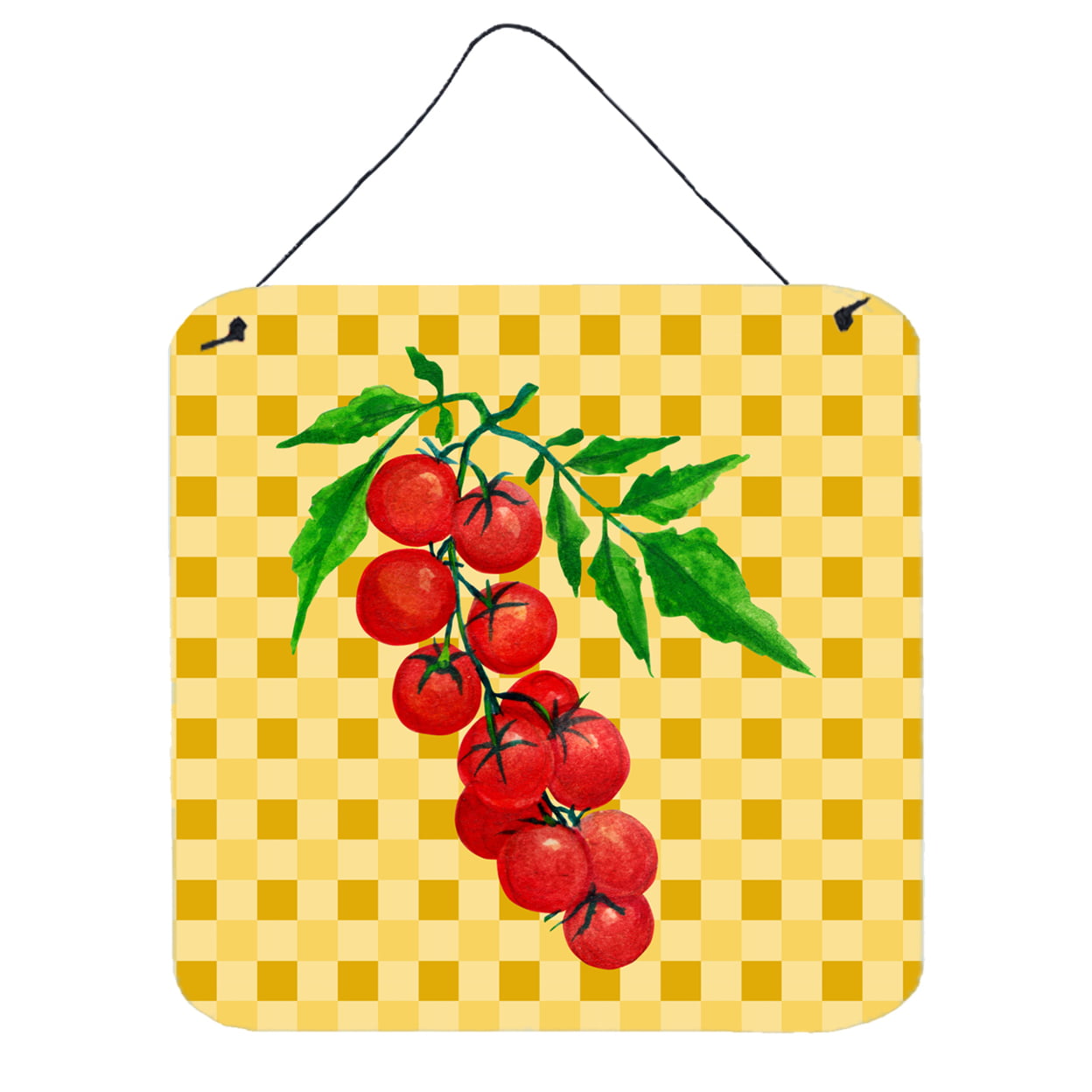 Cherry Tomato on Basketweave Wall or Door Hanging Prints