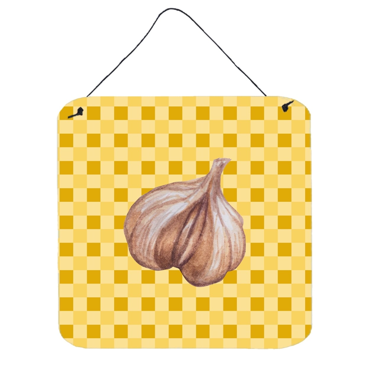 Garlic on Basketweave Wall or Door Hanging Prints
