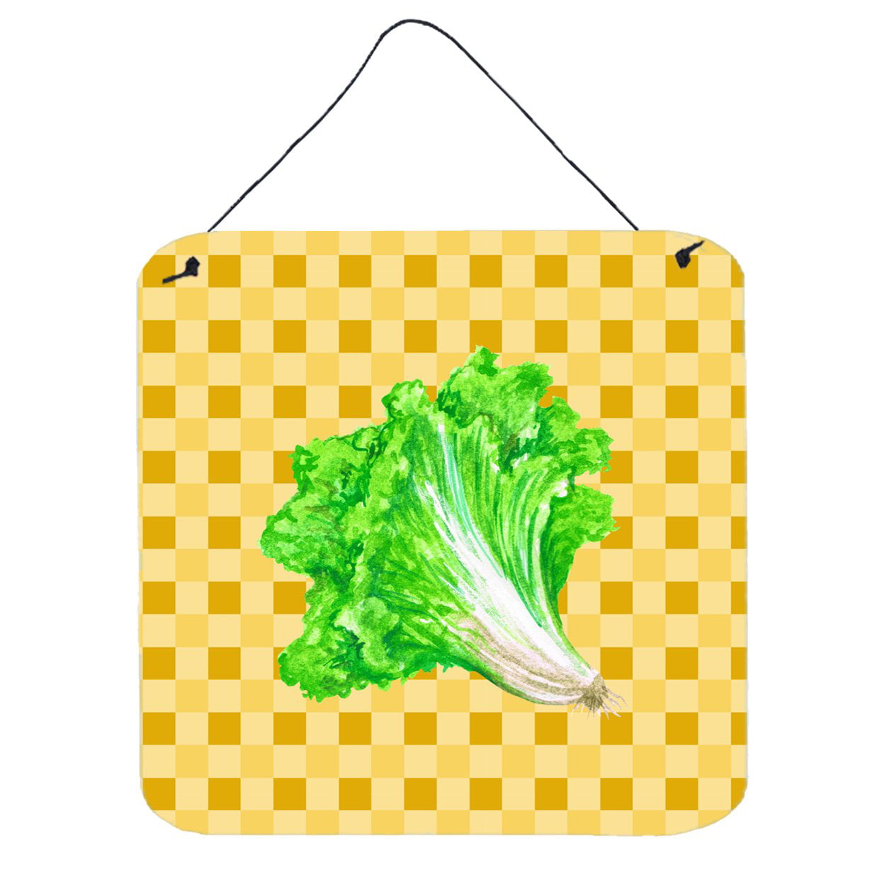 Lettuce on Basketweave Wall or Door Hanging Prints