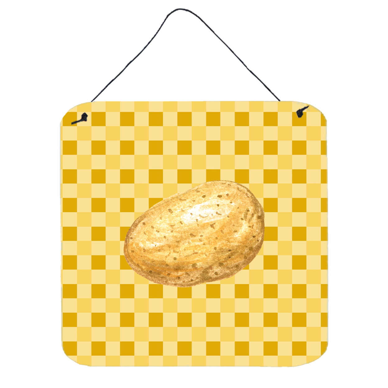 Potato on Basketweave Wall or Door Hanging Prints