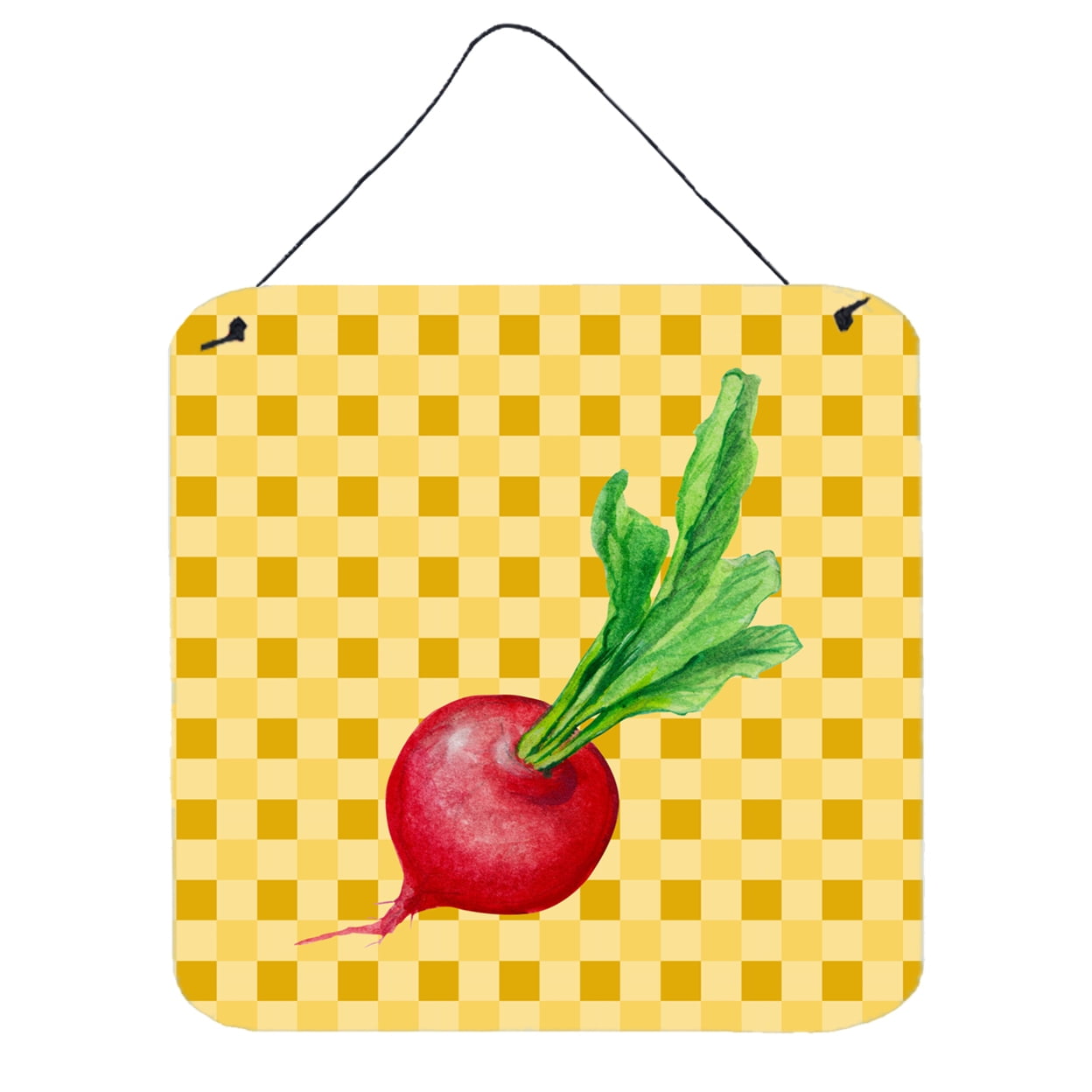 Radish on Basketweave Wall or Door Hanging Prints
